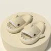 Cartoon Shark Bathroom Slippers Womens Super Soft Cloud Sliders Non-Slip Quick Dry Shower Slippers sandals