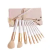 Outils de maquillage Zoreya Marque 10pcs Maquillage professionnel Ensemble de pinceaux de mélange Fibres synthétiques de qualité fine Poudre Correcteur Ombre à paupières Pinceau Tool220422