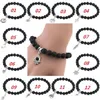 Contas de oração turquesa de pedra de lava natural Charms Bracelets Anti-Fatiga Rock Vulcânico Menina Mulher Feminina Jóia