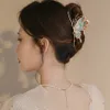 S3067 패션 보석 여성용 화려한 나비 헤어 클립 대형 그립 헤어 클립 Boddy Pin Lady Barrette Barrette Head Head Shark Clip Hair Accessories