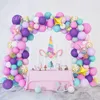 Colorful Macarons Balloon Garland Arch 1st Birthday Party Decoration Kids Wedding Birthday Latex Baloon Baby Shower Boy Girl 220527