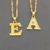 Pendanthalsband 26st/Set A-Z Letters For Women Men Girls English Inledande Alfabet Guldkedjedyckelgåva