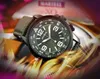 Top Brand Quartz Fashion Mens Homem time relógios de 43 mm Data automática Men Black Blue Fabric Belt Watch Wholesale Male Gifts Wristwatch Orologi Montre Femme Reloj
