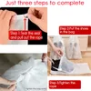 100Pcs Non-Woven Shoe Dust Covers Dustproof Drawstring Clear Storage Bag Travel Pouch Bags Home Organization 220427