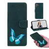 Étuis portefeuille pour Samsung Galaxy S22 S21 S20 Note20 Ultra Note10 Plus – Impression papillon coloré en cuir PU avec double emplacements pour cartes et béquille
