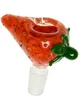 Vintage Peach Apple Fruit Strawberry Bowl 14mm 18mm Male for hookah glass bong water Smoking pipe can put customer logo by DHL UPS CNE