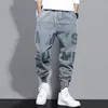 Streetwear Hip Hop Cargo Pants Men's Jeans Casual Elastic Harun Joggers In Autumn And Spring Men Clothing 220712