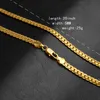 5mm 18k Gold Plated Hip Hop Chains Necklace for Men Women Fashion Jewelry Chains Necklaces Gifts Wholes Accessories 20inch1410972