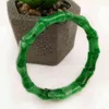 Jadery etnische charme handgemaakte bamboe natuurlijke groene jade smaragdd armbanden armbanden mannen vrouwen sieraden kerstcadeau 2019