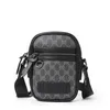 Дизайнер решетки мужская сумка кроссба -сумка мини -роскошные сумочки мужчина кожаная монета для монеты сумка для телефона на молнии на плечо грудь сумка денежная сумка