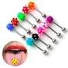 Tongue Piercing Jewelry Bars Stainless Steel Barbell Rings Mixed Ball Jewelry