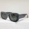 デザイナーサングラスomri019楕円形の厚いフレームファッションラグジュアリーショッピングメンズサングラスグラスブラウンフレームブルーレンズビーチ旅行休暇UV400保護