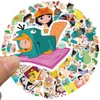 50PCS skateboard Stickers Graffiti DIY For children Baby Scrapbooking Pencil Case Diary Phone Laptop Planner Decoration Book Album Kids Toys Decals