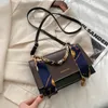 Сумки через плечо Женская сумка Модная цепочка Одноместная маленькая квадратная сумка-мессенджер с шарфом HandbagShoulder