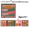 Handaiyan Eyeshadow Kit 31 색 눈 그림자 팔레트와 블러시 형광펜 메이크업 밝게 오래 지속되기 쉽게 진주 무광택