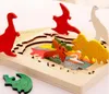 Creatieve DIY Meerlagige kinderen Kinderen verzamelen Jigsaw Puzzle Education leermiddelen HOUTEN 3D Puzzles Toys Baby Kids Cartoon