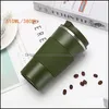 Tumblers Drinkware Kitchen Dining Bar Home Garden Solid Color Stainless Steel Cups Keep Warm Tumbler Drinks Water Cup Outdoors Portable W