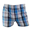 5 stks / partij plus size mannelijke ondergoed plaid onderbroek man geweven bokser mannen katoen heren boxers ademend heren familie slipje shorts 220423