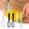 Silicone Whisk För Verktyg Whipping Non-Slip Egg Beater Lätt att rengöra Mjölk Frother Kök Kök köksredskap Kök Fuer BBE13665