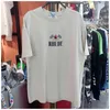 Amerikanische Casual Fashion Marke Rhude Lose Baumwolle männer Kurzarm Einfache Brief Druck High Street Trend Rundhals T-shirt