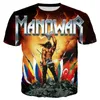 Herr t-shirts manowar män män/kvinnor mode cool 3d tryckt casual stil tshirt streetwear topsmen's milde22