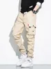 Herrbyxor Spring Summer Multi Pockets last Män streetwear plus storlek Svart joggar manlig casual bomullsbyxor 6xl 7xl 8xl 220826