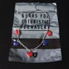 Japanese NIGO Human Made Red And Blue Love Necklace Tide Brand Fashion Trend Sweater Chain Versatile Jewelry Accessories