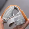 Sandals 2022 Girls Princess Shoes Kids Childrens Pearl Bow Rhinestones Dance Wedding Performance Spring Summer