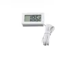 500 pcs Numérique LCD Écran Thermomètre Réfrigérateur Réfrigérateur Congélateur Aquarium FISH TANK-Température -50 ~ 110C GT Noir blanc Couleur SN4446