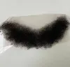 100 brasilianisches Echthaar, 4 mm, Afro-Kinky-Curl, voller Spitzen-Frontalhaaransatz für schwarze Männer, schnelle Express-Lieferung