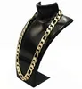 Men's Necklace 14k Gold Finish Figaro Link Chain Thick Hip Hop 24 12MM179L