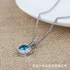 Necklaces Dy Men Jewelry Designer Necklace Petite BlueTopaz Black Onyx Amethyst Garnet Diamond Pendant High End Jewelry Women319m