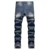 2022 neue Retro Zerrissene Jeans Dünne Gerade Distressed Gestickte Patch Denim Hosen Größe 28-40 Streetwear Vaqueros de hombre