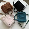 Evening Bags Corduroy Small Handbags For Women Crossbody Trend Fashion Ladies Shoulder Bag Female Purses Phone Tote Bolsa FemininaEvening