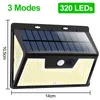 Solar Power LED Solar licht Outdoor Wand LED Solar lampe Mit PIR Motion Sensor Nacht Sicherheit Lampe Straße Hof Weg garten lampe