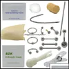 Nariz an￩is de pregos j￳ias corporais kit de piercing de j￳ias para o pacote est￩ril m￩dico para o mamilo de mamilo da barriga obrinho do septo de piercer ferramenta hine gota del249h