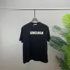 Designer masculino Mulheres de tamanho camisetas de camisetas de manga curta Paris Família