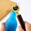 Wooden Handle Zinc Alloy Nut Beer Bottle Opener Wedding Favors Creative Home Kitchen Bar Tools Wholesale LX4914