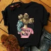 Wvioce Harajuku Frauen Cartoon Super Womens T-Shirt Mom Life Momlife Sommerdruck T-Shirts Top Graphic Female O-Neck Clots 5066