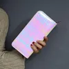 Brieftaschen Frauen Brieftasche Mit Hologramm Weibliche Kupplung Geldbörse Lange Holographische Geldbörsen Telefon Tasche Kartenhalter CarterasWallets