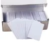 Bureau accessoires afdrukbare blanco sublimatie pvc kaart plastic witte id bedrijfskaart voor promotie cadeaubonnen kaarten feest bureau-nummer tag sn4682
