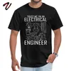 T-shirt 100% katoenen mannen Tops t-shirt Trust me ik ben een ingenieur geek quote teten high street zwart witte t-shirt grappig 220509