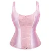 Bustiers CorsetsオーバーバストコルセットトップストラップJacquard Bustier Zipper Plusサイズ女性ドレススカートブラックレッドピンクパープル