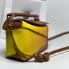 Mini -bolsas de alta qualidade Mini bolsas de tamanho médio grande puzzl borda calfskin saco de ombro gradiente de cor geométrica Bolsas de estilo espanhol de moda da moda