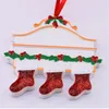 2022 Christmas Socks Ornament Resin Decoration Festival Personalized Home Decorations A02