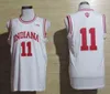 Xflsp Indiana Hoosiers # 11 Isiah Thomas rétro maillots de basket-ball universitaire 40 Cody Zelle 4 Victor Oladipo