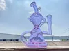 Hookahs, purple,recycle,glass oil rig catcher with filter and percolator the latest design of 14mm glass