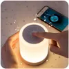 USB-oplaadbare LED Nachtlampje Speaker Kleurrijke Verlichting Touch Sensor Lamp Bedlampje voor Slaapkamer Woonkamer301Y