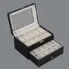 Scatole per orologi Custodie in pelle di lusso 20 Grid Box Collecting Storage Display Custodia per gioielli Organizer Deli22