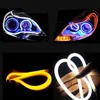 Anderes Beleuchtungssystem Angel Eyes Turn SignalLights LED Car Styling Universial DRL Flexible Tube Strip Daytime Running White YellowSonstiges